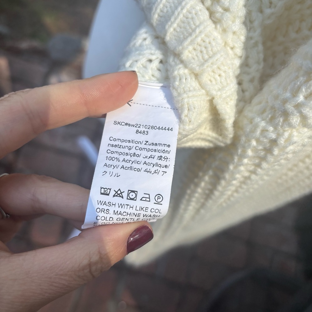 SHEIN Cream Knit Sweater - Picture 6 of 10